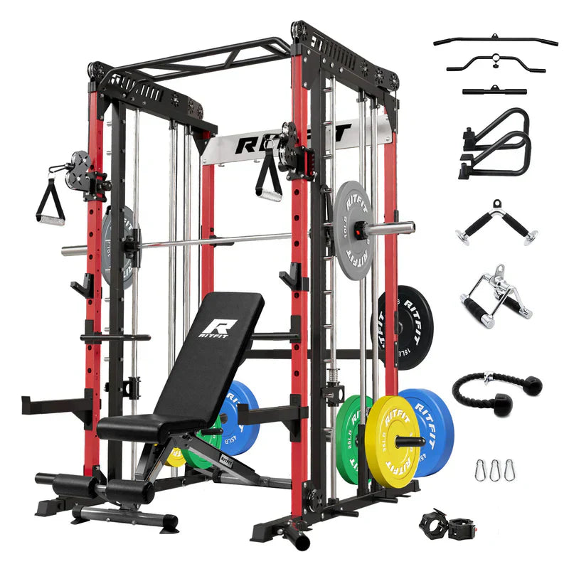 RitFit M1 2.0 Smith Machine Home Gym Package Comprehensive All-In-One Workout System